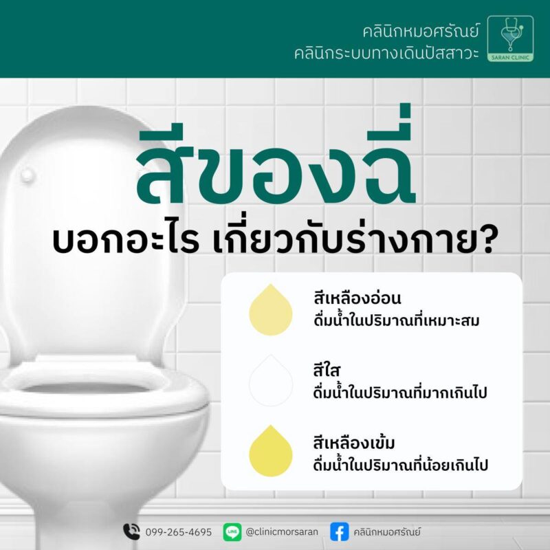 สีปัสสาวะสามารถบอกโรคเราได้ด้วยนะ